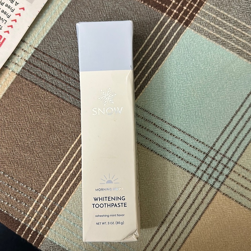 NEW NEVER USE SNOW MORNING FROST WHITENING TOOTHPASTE